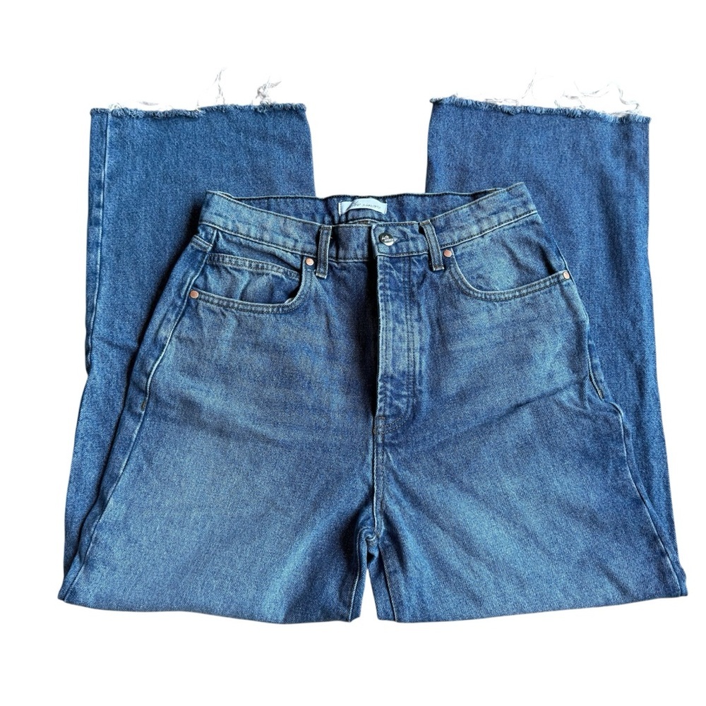 Betro Simone Wide Leg Jean with Raw Hem Button Fly Women’s 30